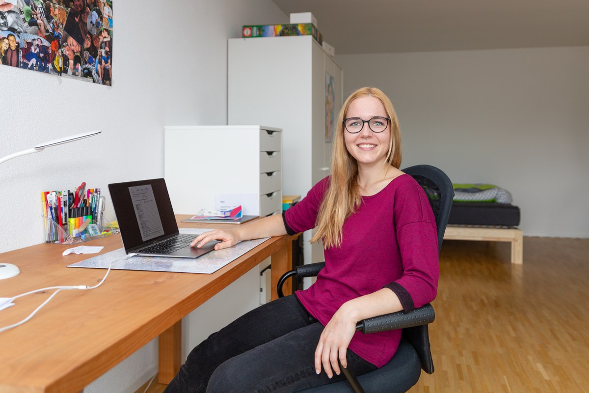 Student*innen im Burgerspittel. Vergrösserte Ansicht